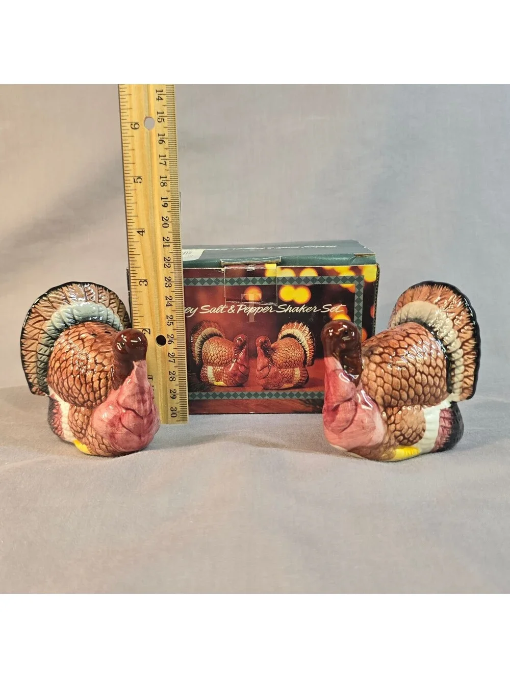 Vintage Turkey Salt And Pepper Shakers 1993 Dayton Hudson Ceramic 90s Boxed